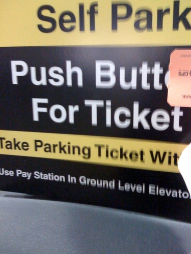 Push Butt For Ticket